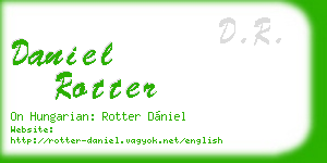 daniel rotter business card